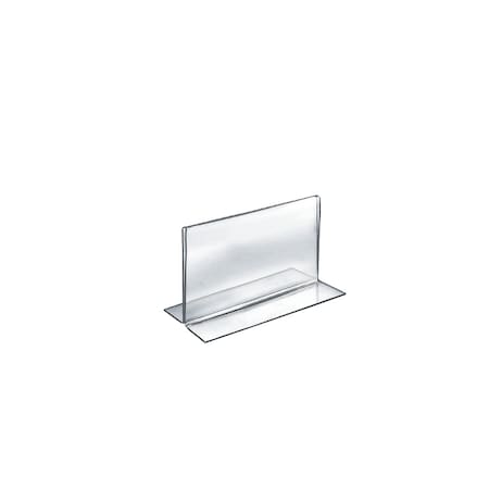 Azar Displays 6"W x 4"H Double-Foot Two Sided Sign Holder, PK10 152727